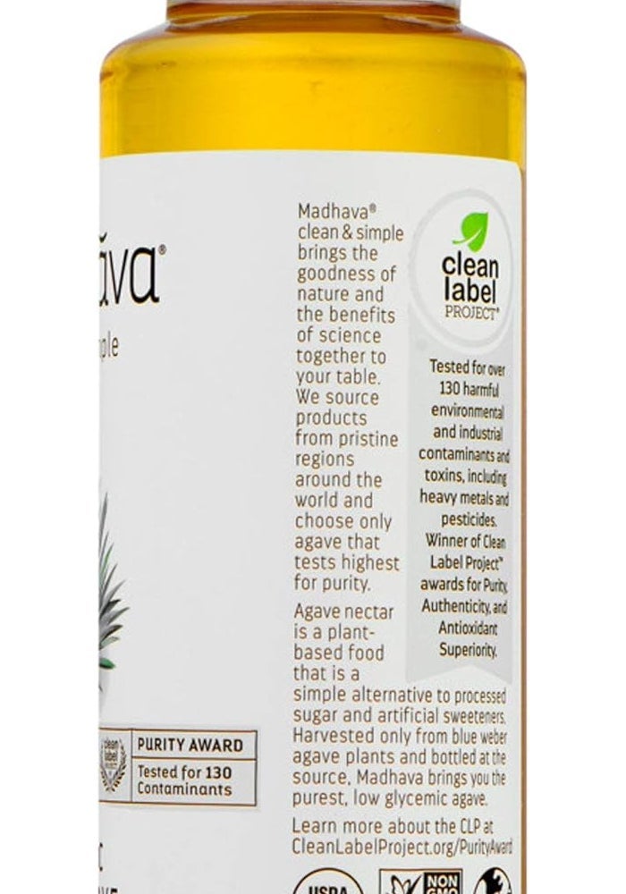 Madhava Organic Light Agave Nectar - 11.75 oz - Image 5